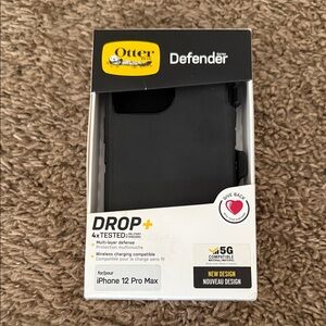 OtterBox Defender Series Black Case for iPhone 12 Pro Max